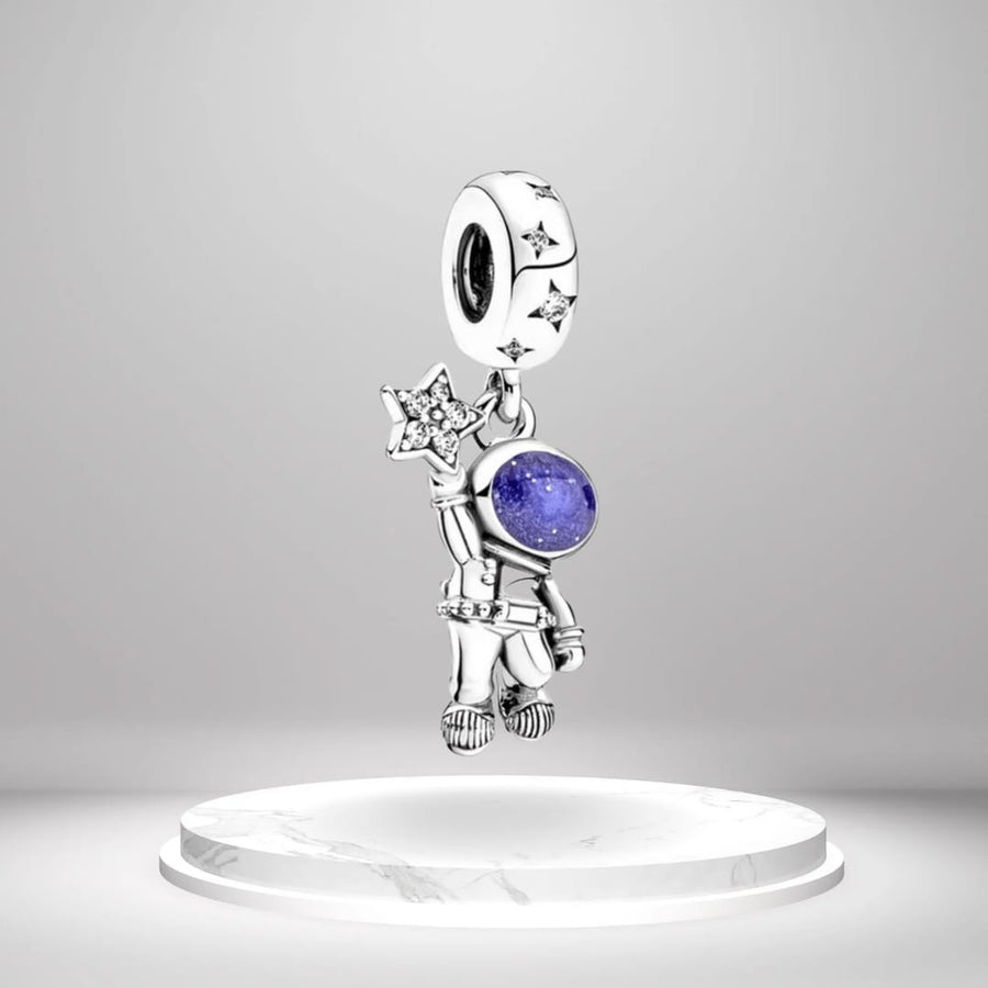 Astronaut Star Charm