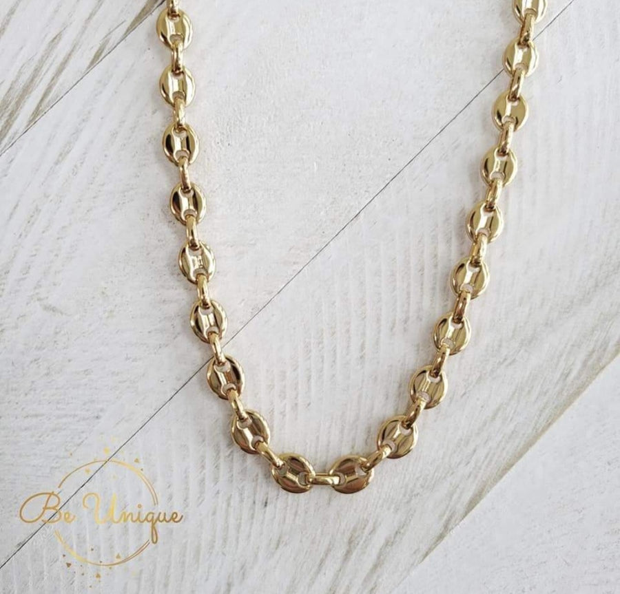 Stainless Steel Gold Plated Designer Chain