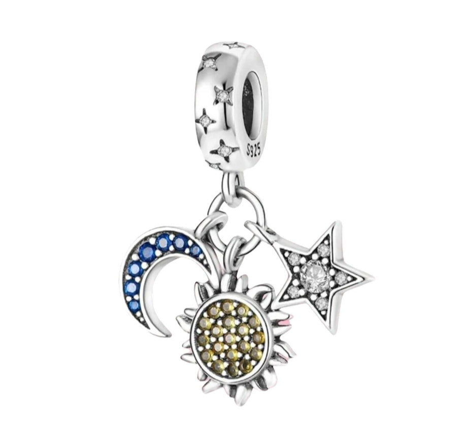 Sun Moon and Star Charm